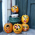 Pikkukuva 4 / 4: IC Halloween-tarrat Pumppu koristelu lapsille tekee 32 hauskaa kasvoa