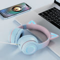 Pikkukuva 4 / 5: IC Pannband Bluetooth-kuulokkeet, langattomat kuulokkeet Vaaleanpunainen vihreä