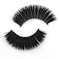 Miniatyrbilde 3 av 5: Par med falske øyevipper - 6D faux mink - G209 Black Svart