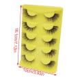 Miniatyrbilde 3 av 5: Løsøgonfransar Cat-Eye Look Wispy Fransar Extension Volym Fluffiga falska-ögonfransar 2