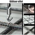 Miniatyrbilde 4 av 5: 2 STK. Wire Twister, Automatisk Wire Twister for Armeringsjern, Rett Krok Twister og Buet Wire Twister Verktøy