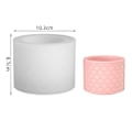 Miniatyrbillede 1 af 5: IC Cylinder Blompotteform DIY Opbevaringstank Rund Lys Kop Sili A3