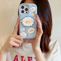 Miniatyrbild 4 av 4: Passar iPhone16Promax mobiltelefonfodral Apple 13/14 fäste lamm iPhone15 silikon anti-fall fodral Sheep bracket iP12Promax
