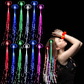 Miniatyrbilde 1 av 7: 12 stk LED hårpynt, LED hårspenner, lysende hårklips, LED hårklips, lysende leker, til bryllup, jul, halloweenfest a