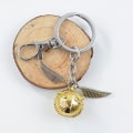 Miniatyrbilde 1 av 5: Nøkkelring Heavy Duty Nøkkelring Bil Nøkkelringer Metall Karabinhake Nøkkelringer Harry Potter Gull Snitch Nøkkelring IC