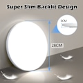 Miniatyrbillede 3 af 5: LED loftslampe loftslampe LED 24W, 6500K, 2000LM, IP44 vandtæt rund moderne enkel hvid badeværelseslampe til kælderlampe Ø30cm