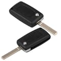 Replacement 3 Buttons Case Shell Entry Fob Case Cover with for Peugeot Citroen C2 C3 C4 C5 C6 C8 (Black) IC