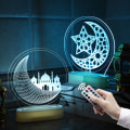 Miniatyrbilde 2 av 3: IC Dekorativ LED-lampe med 3D-pynt i basen