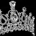 Miniatyrbillede 3 af 5: Rhinestone brudetiara 2-pak krystal bryllupskrone til brud og brudepiger