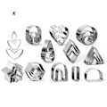 Pikkukuva 1 / 7: DIY savikorvakorut korujen valmistus värilliset savitarvikkeet säilytyspussilla ja taustakartongilla K 30-piece set