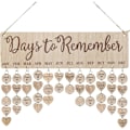 Miniatyrbild 1 av 5: Träfödelsedagspåminnelsekalender Plack Skylt Styrelsen Vägg