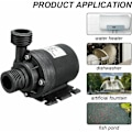 Miniatyrbillede 3 af 4: 800L/H 50W Ultra Støjsvag Børsteløs Sol Vandpumpe SubSN Motor Havefontæne Dekoration..DEBUNS