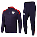 Miniatyrbild 1 av 2: 2425 Nya Spanien Portugal Brasilien Vuxen Långärmad Fotboll Träningsuniform Set England/Lila England/Lila England/Purple L