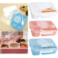 Miniatyrbild 2 av 5: IC Ny mikrovågsugn Bento Lunchbox + Sked Bestick Picknick Innehåll Blå