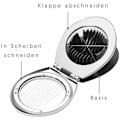 Miniatyrbild 4 av 5: Äggskärare i rostfritt stål, äggskärare, äggskärare (diskmaskinsäker)