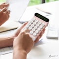 Miniatyrbillede 3 af 5: IC Desktop Miniräknare Mekanisk Switch Kontor (rosa, ingen batteri)