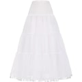 Miniatyrbilde 4 av 5: Dame Ankel Lengde Underskjørt Skjørt Bryllup Halv Slip Krinoline Underskjørt Hvit White S M