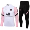 Miniatyrbillede 1 af 7: Paris, Atletico Madrid, Inter Milan, Liverpool, Marseille Brasilien Langærmet Trøje, Træningsdragt til Voksne og Børn, Sæt Hvid og Rosa White and pink XL