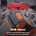 Miniatyrbild 3 av 5: 10 000 mAh Handvevad Nödradio - Solenergi Handvevad Radio Campingtillbehör Överlevnadsutrustning - WELLNGS