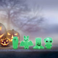 Pikkukuva 5 / 5: IC 4/8 kpl koriste mini-luminoiva haamu koriste Halloween-koriste B