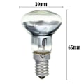 Miniatyrbild 2 av 5: Ersättningslampa för lavalampa E14 R39 30W Spotlight Skruv i glödlampa Klar reflektor Spot Light Bulbs La  [dB} Transparent Transparent