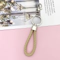 Miniatyrbillede 5 af 5: 12 stk. flettet legeringsreb nøglering plet godisfarve læderreb Tilbehør Case Mobiltelefon Billinan IC