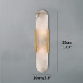 Miniatyrbillede 2 af 5: IC Moderne Minimalistisk Design Kunst Væglampe Postmoderne Jern Guld Sort Væglampe Kreativ Marmor Væglampe Armatur Soveværelse Badeværelse Væglamper