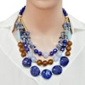 Miniatyrbilde 4 av 4: IC Bohemian Style Multi Oversized Pearl Tre-lags Halskjede for Gaver til Kvinner og Jenter