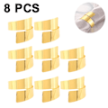 Miniatyrbilde 1 av 5: IC 8 stk Serviettringer Metall Spiral Serviettringer Spenner Enkle Legering Serviettringer Serviett Serviettholder