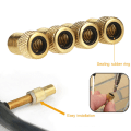 Miniatyrbillede 2 af 5: IC 10 stk ventiladapterpumpe Konverter Presta til Schrader kobberventil 10 stk