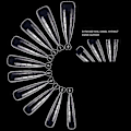 Miniatyrbillede 4 af 4: 100 stk. Poly Nail Gel Quick Building Form Nail Dual Forms Finger Extension Nail Art Uv Builder Nemt at finde negleværktøj
