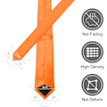 Pikkukuva 3 / 7: Miesten solmiot Klassinen yksivärinen satiinin solmio miehille Premium yksivärinen solmio miehille Muodolliset mustat solmiot miehille Business-hääjuhlatyösolmio 8cm Orange satin