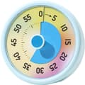 Visuell Timer 60 Minuters Nedräkningstimer Med Tyst Drift För Barn Klassrumsstudier Kontor Kök Pomodoro Tidshantering Blå 11 x 5 x 11 cm