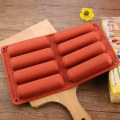 Miniatyrbilde 3 av 5: IC 8 Hål Lang Stripe Finger Biscuit Form 8 Hål Ugn Ca Rød