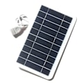 Pikkukuva 5 / 5: IC Solpanel Solenergisystem för mobiltelefon batteriladdare Svart
