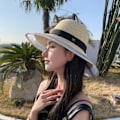 Pikkukuva 1 / 5: IC Solhatt med rosett Strandhatt för kvinnor
