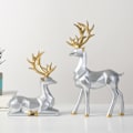 Miniatyrbillede 5 af 5: IC Ren Dekoration, Ren Julepynt, Hjortegave, Morgave, Hjortepynt til Hjem, Kontor, Bibliotek