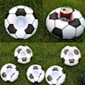 Miniatyrbillede 3 af 5: IC Oppustelig Drikkeholder, 5 stk Fodbold Drikke Pool Floats Kopholder Floats Oppustelige Flydende Underlag