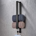 Pikkukuva 1 / 5: IC Kylpyhuonekalusteet, pyyhekuivain ilman porausta ruostumaton teräs pyyhekuivain itseliimautuva kylpyhuoneen pyyhekuivain vieraspyyhekuivain 40 cm (musta)