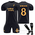 Miniatyrbilde 1 av 9: Real Madrid andre bortetrøye nr. 8 10 Modric 7 Winnie 5 Bellingham Ronaldo fotballuniform No. 8 socks 18#