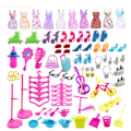 Pikkukuva 2 / 4: IC Klä upp set, Barbie kläder accessoarer, 10 skor + 10 klänningar