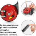 Miniatyrbillede 4 af 5: 300db Super Tog Horn 12v 300db Super Tog Horn Til Lastbiler Suv Bil Båd Elektrisk Horn Motorcykler Højt Tog Horn