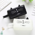 Miniatyrbild 3 av 5: IC e Cat Case Kosmetikväska Kvinnor Resetvättpåse Kvinnlig Bad Kosmetika Sminkväska Tote Style Toalettväska Namn: Dragkedja