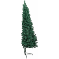 Miniatyrbilde 3 av 3: Halv kunstig juletre med stativ Grønn 180 cm PVC