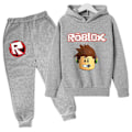 Miniatyrbillede 1 af 4: IC Nya afslappet Robloxing Drengetøj Hoodie Drenge Trøje + Bukser Kostumer Teenagere Børn Forårstøj Børnetøj Sæt K Style CNMR 6T