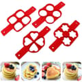 IC Icke-klibbig Silikon Äggring Form, Omelett Äggring Icke-klibbig Form för Runda Ägg Muffins Pannkakor
