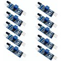 Miniatyrbillede 1 af 4: 10 stk. Infrarød Hindring Undgåelse Sensor Modul til Arduino Smart Bil Robot 3-leder Reflekterende Fotoelektrisk til Arduino Smart Bil Robot