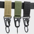 Miniatyrbillede 2 af 5: 3 stk. Udendørs Camouflage Webbing Spænde Rejserygsæk Ekstern Nøglering IC
