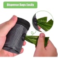 Miniatyrbild 5 av 5: Hundbajspåsehållare för koppelfäste - Avfallspåsedispenser för koppel - Passar alla hundkoppel - Bärbart set med handfri hållare Metallbil null none