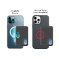 Miniatyrbillede 3 af 5: IC MagSafe silikone kortholder Sort one size